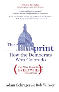 Image of a book: "The Blueprint: How the Democrats Won Colorado (and Why Republicans Everywhere Should Care)"